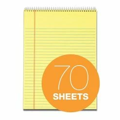 Hot Sale 💯 TOPS® Designer Ruled Pads TOPS Docket Writing Notepad, 8-1/2" X 11-3/4", Legal Ruled, Canary, 70 Sheets/Pad (63621) ⭐ -legal paper Store unnamed file 1079