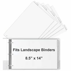 Deals 😉 Binder Accessories Stride® Legal Size 5-Tab Index Dividers Landscape Orientation ❤️
