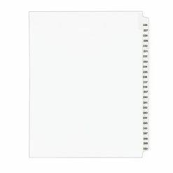 New 😀 Binder Accessories Avery Style Legal Numeric 226 - 250 Tab Paper Dividers, 25 Tabs, White (01339) 🌟