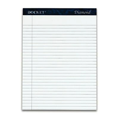 Budget 💯 Scratch Pads TOPS Docket Diamond Premium Stationery Tablets, 8-1/2" X 11-3/4", Legal Ruled, White, 50 Sheets/Pad, 2 Pads/Pack (63975) 👍 4 Budget 💯 Scratch Pads TOPS Docket Diamond Premium Stationery Tablets, 8-1/2" X 11-3/4", Legal Ruled, White, 50 Sheets/Pad, 2 Pads/Pack (63975) 👍 - Image 2