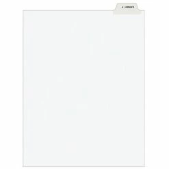 Coupon 👏 Binder Accessories Avery Individual Legal Pre-Printed Paper Divider, EXHIBIT F-Tab, White, 25/Pack (11945) 🔥