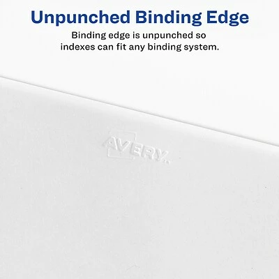 Wholesale 💯 Binder Accessories Avery Standard Collated Pre-Printed 26-50 Paper Dividers, White, 25/Set (01431) 👍 5 Wholesale 💯 Binder Accessories Avery Standard Collated Pre-Printed 26-50 Paper Dividers, White, 25/Set (01431) 👍 - Image 3