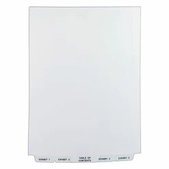 Brand new 🎁 Binder Accessories Avery Premium Collated Legal Table Of Contents, Letter-Sized Paper Dividers, 26-Tab, White (11378) 🌟