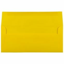 Buy ❤️ Envelopes JAM Paper Open End #10 Business Envelope, 4 1/8" X 9 1/2", Yellow, 50/Pack (15859I) 🎁 -legal paper Store unnamed file 1217