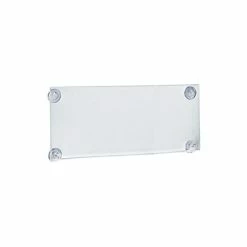 Best Sale 🥰 Azar® Wall Mount Sign Holders Azar® 8 1/2" X 14" Acrylic Sign Holder With Suction Cups, Clear, 2/Pk 👍