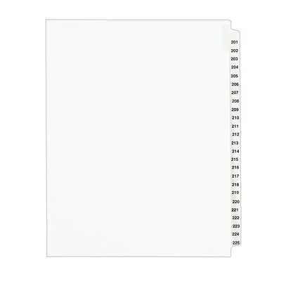 Budget ⌛ Binder Accessories Avery Style Legal Numeric 201 - 225 Tab Paper Dividers, 25 Tabs, White (01338) 💯 3 Budget ⌛ Binder Accessories Avery Style Legal Numeric 201 - 225 Tab Paper Dividers, 25 Tabs, White (01338) 💯