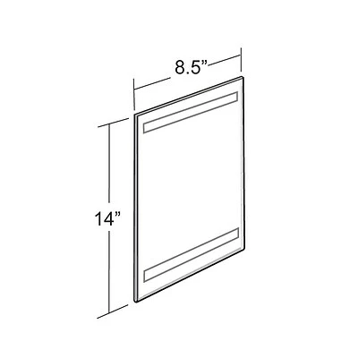 Cheap 😉 Azar® Wall Mount Sign Holders Azar® 14" X 8 1/2" Vertical Wall Mount Acrylic Sign Holder With Adhesive Tape, Clear, 10/Pack 🛒 4 Cheap 😉 Azar® Wall Mount Sign Holders Azar® 14" X 8 1/2" Vertical Wall Mount Acrylic Sign Holder With Adhesive Tape, Clear, 10/Pack 🛒 - Image 2