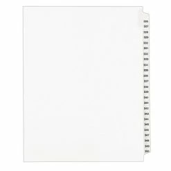 Cheap ⌛ Binder Accessories Avery Style Legal Numeric 326 - 350 Tab Paper Dividers, 25 Tabs, White (01343) 🎁