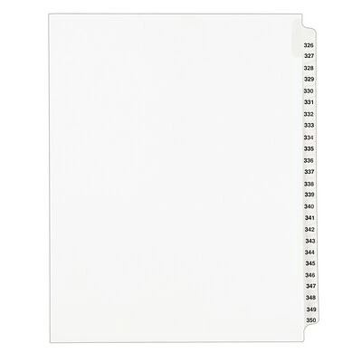 Cheap ⌛ Binder Accessories Avery Style Legal Numeric 326 - 350 Tab Paper Dividers, 25 Tabs, White (01343) 🎁 3 Cheap ⌛ Binder Accessories Avery Style Legal Numeric 326 - 350 Tab Paper Dividers, 25 Tabs, White (01343) 🎁