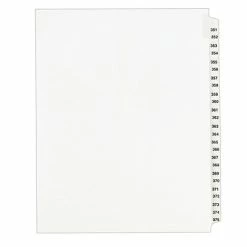 Promo ⭐ Binder Accessories Avery Style Legal Numeric 351 - 375 Tab Paper Dividers, 25 Tabs, White (01344) 😉