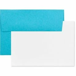 Best reviews of 🔔 Jam® Stationery Sets JAM Paper® Blank Greeting Cards Set, A7 Size, 5.25 X 7.25, Blue Recycled, 25/Pack (304624504) 🔥