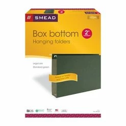 Best Pirce ⭐ Smead Hanging File Folders, 2" Expansion, Legal Size, Standard Green, 25/Box (64359) 🤩