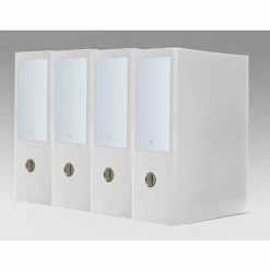 Best deal 👏 Binders Bindertek Premium 4" 3-Ring Legal Binder, White, 4/Pack (3LGXPACK-WH) 🎉