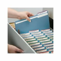 Budget ❤️ Smead Card Stock Classification Folders, Reinforced 1/3-Cut Tab, Legal Size, Blue, 50/Box (17040) 🥰 -legal paper Store unnamed file 1634