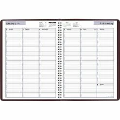 Discount 🛒 Planners & Personal Organizers 2023 AT-A-GLANCE DayMinder 8" X 11" Weekly Appointment Book Planner, Burgundy (G520-14-23) 🔥 -legal paper Store unnamed file 1671