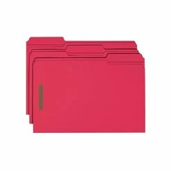 Wholesale 🌟 Smead Card Stock Classification Folders, Reinforced 1/3-Cut Tab, Legal Size, Red, 50/Box (17740) 🎉