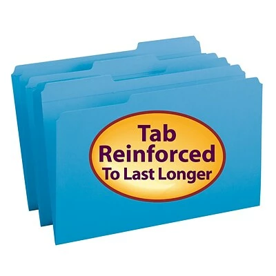 Promo 🥰 File Folders Smead File Folder, Reinforced 1/3-Cut Tab, Legal Size, Blue, 100 Per Box (17034) 😀 10 Promo 🥰 File Folders Smead File Folder, Reinforced 1/3-Cut Tab, Legal Size, Blue, 100 Per Box (17034) 😀 - Image 8