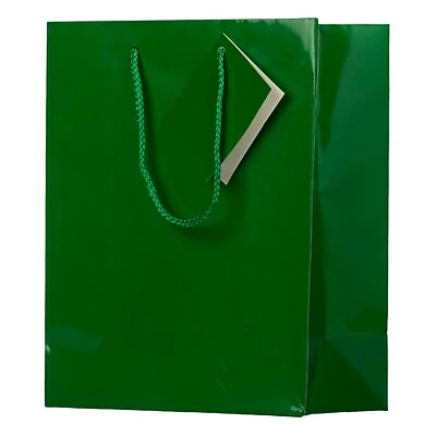 Promo 🔥 Boxes & Bags JAM PAPER Glossy Gift Bags With Rope Handles, Medium, 8 X 10, Green, 3 Bags/Pack (672GLGRB) 🌟 5 Promo 🔥 Boxes & Bags JAM PAPER Glossy Gift Bags With Rope Handles, Medium, 8 X 10, Green, 3 Bags/Pack (672GLGRB) 🌟 - Image 3