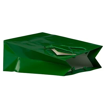 Promo 🔥 Boxes & Bags JAM PAPER Glossy Gift Bags With Rope Handles, Medium, 8 X 10, Green, 3 Bags/Pack (672GLGRB) 🌟 6 Promo 🔥 Boxes & Bags JAM PAPER Glossy Gift Bags With Rope Handles, Medium, 8 X 10, Green, 3 Bags/Pack (672GLGRB) 🌟 - Image 4
