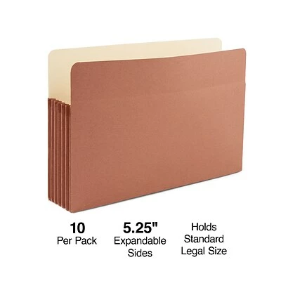 Buy 😉 File Pockets & Jackets Staples® Reinforced File Pocket, 5.25" Expansion, Legal Size, Brown, 10/Box (ST418343) 🎁 3 Buy 😉 File Pockets & Jackets Staples® Reinforced File Pocket, 5.25" Expansion, Legal Size, Brown, 10/Box (ST418343) 🎁