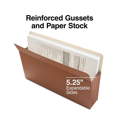Buy 😉 File Pockets & Jackets Staples® Reinforced File Pocket, 5.25" Expansion, Legal Size, Brown, 10/Box (ST418343) 🎁 4 Buy 😉 File Pockets & Jackets Staples® Reinforced File Pocket, 5.25" Expansion, Legal Size, Brown, 10/Box (ST418343) 🎁 - Image 2