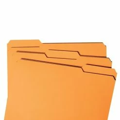 New 🌟 File Folders Smead File Folder, Reinforced 1/3-Cut Tab, Legal Size, Orange, 100/Box (17534) 🎁 -legal paper Store unnamed file 1746