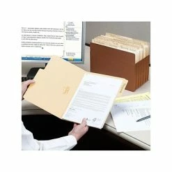 Flash Sale 🎉 File Folders Smead SuperTab File Folder, Oversized 1/3-Cut Tab, Legal Size, Manila, 100/Box (15301) 🌟 -legal paper Store unnamed file 1761