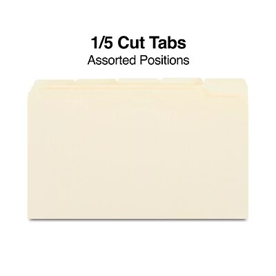 Buy 🤩 File Folders Staples File Folder, 1/5 Cut, Legal Size, Manila, 100/Box (TR163378) ✨ 4 Buy 🤩 File Folders Staples File Folder, 1/5 Cut, Legal Size, Manila, 100/Box (TR163378) ✨ - Image 2