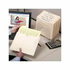 Budget 💯 File Pockets & Jackets Smead File Jacket, Reinforced Tab, Flat-No Expansion, Legal Size, Manila, 100/Box (76500) 🛒 -legal paper Store unnamed file 1828