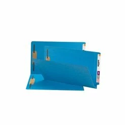 Top 10 🎁 Smead End Tab Classification Folders, Shelf-Master Reinforced Straight-Cut Tab, Legal Size, Blue, 50/Box (28040) 👍