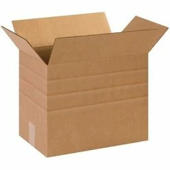 Wholesale 🥰 SI Products Corrugated Multi-Depth Boxes 14 1/2" X 8 3/4", Multi-Depth Corrugated Shipping Box, 25/Bundle 💯