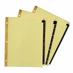 Discount 👏 Binder Accessories Avery Leather Style Pre-Printed Daily Tab Paper Dividers, 31 Tabs, Buff With Black Tabs (11352) 🛒 -legal paper Store unnamed file 1900
