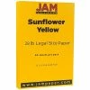 Brand new 🔔 Jam® Cardstock Paper JAM Paper 80 Lb. Cardstock Paper, 8.5" X 14", Sunflower Yellow, 50 Sheets/Pack (16729352) 😍 -legal paper Store unnamed file 191