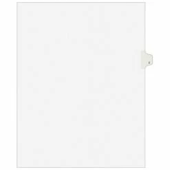 Hot Sale 👏 Binder Accessories Avery Style Individual Legal Divider, Tab I, 8.5" X 11", White, 25/Set (01409) 👏