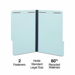 Promo 🎁 Classification Folders Staples Pressboard Classification Folder, 1" Expansion, Legal Size, Blue, 25/Box (TR509620/831099) 👍