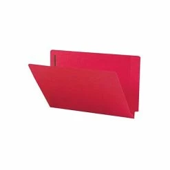 Flash Sale 🎉 Smead End Tab Classification Folders, Shelf-Master Reinforced Straight-Cut Tab, Legal Size, Red, 50/Box (28740) 😍