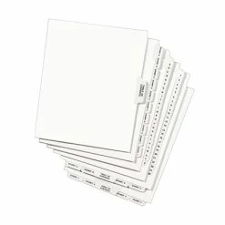 New 🤩 Binder Accessories Avery Style Individual Legal Divider, Tab G, 8.5" X 11", White, 25/Set (01407) 😉 -legal paper Store unnamed file 1988