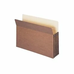 Cheapest 😀 File Pockets & Jackets Smead File Pockets, Straight Cut Tab, 3.5" Expansion, Legal Size, Redrope, 25/Box (74224) 👏