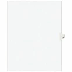 Cheapest 👏 Binder Accessories Avery Allstate Pre-Printed #13 Paper Dividers, White, 25/Pack (11923) ✔️