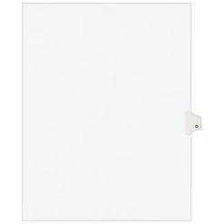 Brand new 😉 Binder Accessories Avery Style Legal Dividers, Tab O, 8.5" X 11", White, 25/Pack (01415) 😉