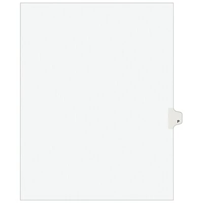 Deals 🥰 Binder Accessories Avery Style Legal Dividers, Tab P, 8.5" X 11", White, 25/Pack (01416) 🎉 3 Deals 🥰 Binder Accessories Avery Style Legal Dividers, Tab P, 8.5" X 11", White, 25/Pack (01416) 🎉