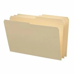 Flash Sale 👍 File Folders Smead Reinforced File Folder, 2 Tab, Legal Size, Manila, 100/Box (15326) ✔️