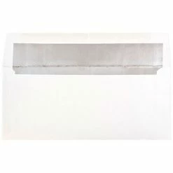Best deal 🎉 Envelopes JAM Paper Open End #10 Business Envelope, 4 1/8" X 9 1/2", White And Silver, 50/Pack (95157I) 🔥