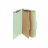 Brand new 👍 Smead Pressboard Classification Folders With SafeSHIELD Fasteners, Legal Size, 2 Dividers, Gray/Green, 10/Box (19076) 👏 -legal paper Store unnamed file 2246
