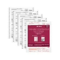 Outlet 🔔 W-2 Individual Forms Adams 2022 1099-MISC Continuous-Feed Tax Form, White, 24/Pack (STAX524MISC-22) 👍