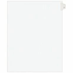 Buy 🔥 Binder Accessories Avery Individual Legal Numeric Dividers, 1-Tab, #1, Clean White, 25/Pack (11911) 🎉