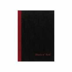 Brand new 🎉 Casebound Black N' Red™ Notebooks Oxford Black N' Red Professional Notebook, 5.8" X 8.3", 96 Sheets, Black (E66857) 🔥