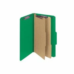 Best Sale 😀 Smead Pressboard Classification Folders With SafeSHIELD Fasteners, 2" Expansion, Legal Size, 2 Dividers, Green, 10/Box (19033) 🤩 -legal paper Store unnamed file 2295