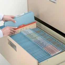 Promo 😉 Classification Folders Smead Pressboard Classification Folder, Legal Size, 2 Dividers, Blue, 10/Pack (19030) 🤩 -legal paper Store unnamed file 2306