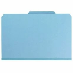 Promo 😉 Classification Folders Smead Pressboard Classification Folder, Legal Size, 2 Dividers, Blue, 10/Pack (19030) 🤩 -legal paper Store unnamed file 2307
